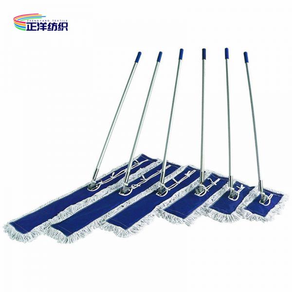 Quality 125cm Cotton Floor Mop Aluminum Handle Full Size 4 Ply Cotton Yarn Wet Mop for sale