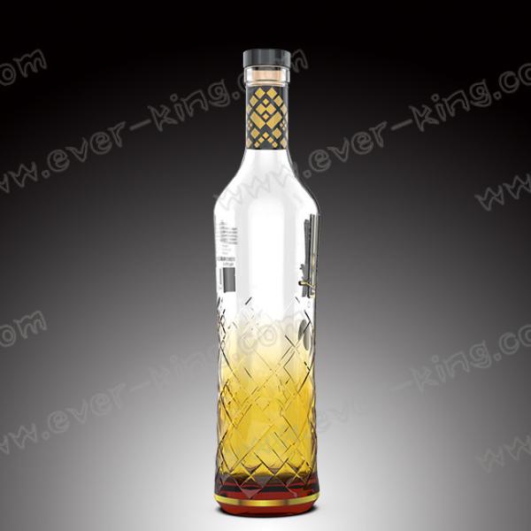 Quality SGS Luxury Liquors Frosting Vodka Glass Bottle for sale