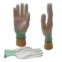 China Antislip White Polyester Pu Palm Gloves For Industry S M L XL XXL factory