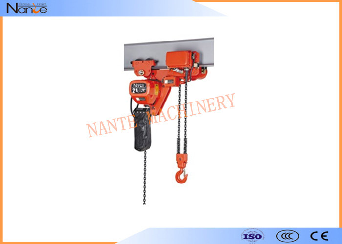 China 250kg Electric Chain Hoist Chain Fall Hoist Anti - Phase Protection Device factory