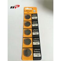 China Primary Button Cell 75mAh CR2016 Lithium Battery 3.0V / Li-MnO2 Blister Card Coin Battery factory