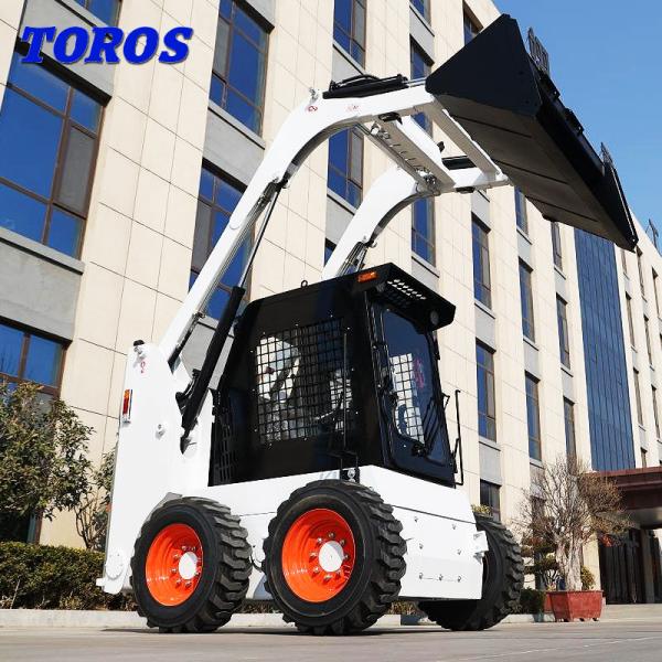 Quality Road Maintenance Small Track Skid Steer Loader With 4 In 1 Bucket for sale