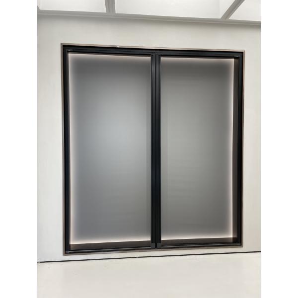 Quality OEM ODM Ventilating Storm Door Aluminum Screen Door Black for sale