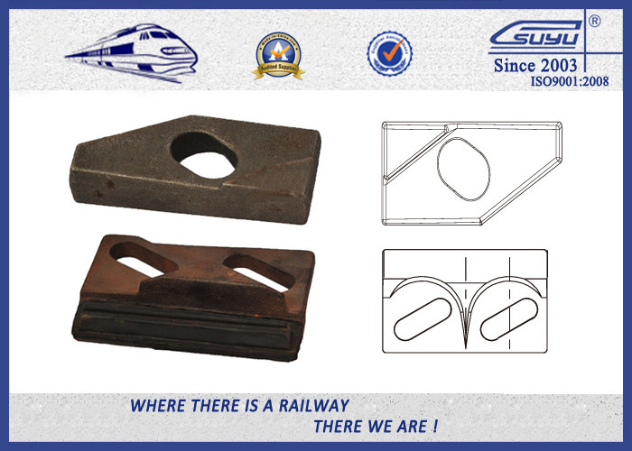 China Plain Color Carbon Steel Elastic Rail Clips / Crane Clip Cast Iron factory