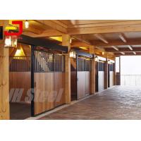 Quality 2ft Length 220cm High Modular Horse Stall Kits Bamboo Steel Frame Material for sale