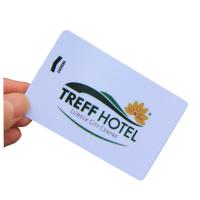 China Matte PVC  RFID Hotel Key Cards 13.56MHz CR80 Magnetic Stripe for sale