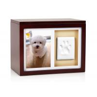 China Non Toxic Wood Photo Frames Memorial Pet Paw Print Customized And Uncrackable factory