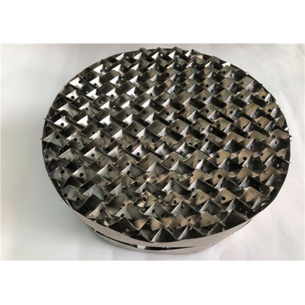 Quality Gas Liquid Distribution Metal Tower Packing , Perforated Structured Packing for sale