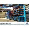 China Custom Lumber Bulk Storage Racks , Roll Steel Cantilever Warehouse Racks factory