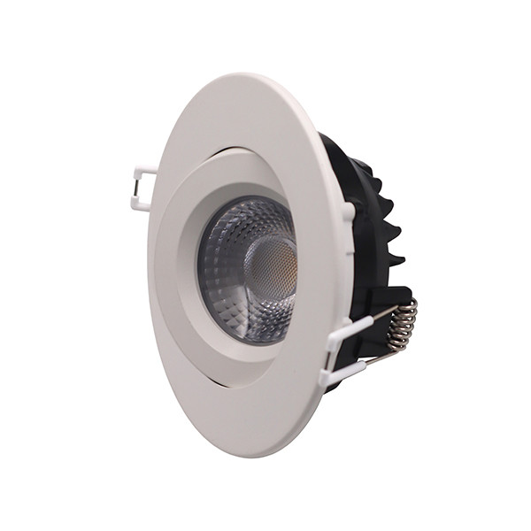 Quality Matt White Tri Colour Dimmable LED Downlight , Gimbal LED Downlight AC12V for sale