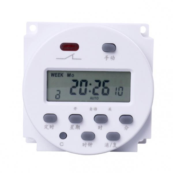 Quality 16A LCD Display Weekly Programmable Timer Switch Din Rail 12V 24V 220V for sale