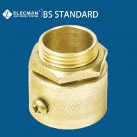 Quality 1" 2" BS Brass Fittings Conduit Male Adaptor With Screw C/W Locknut for sale