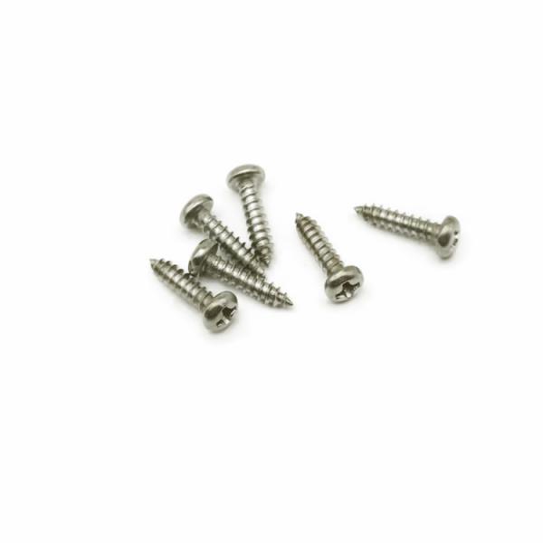 Quality SS316 Black Stainless Self Tapping Screws PA2.5x8 Gilded anodized for sale