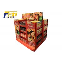 China Innovative Two - Sides Cardboard Pallet Display , Chocolate Pallet Retail Display With Shelves for sale