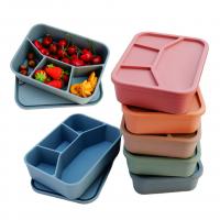 Quality Silicone Bento Box, LeakProof Lunch Box With Lid, Unbreakable Food-Grade Divided for sale
