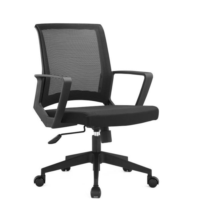 China Modern Ergonomic Conference Furniture Mid Back Manager Fabric Mesh Swivel Visitor Chairs factory