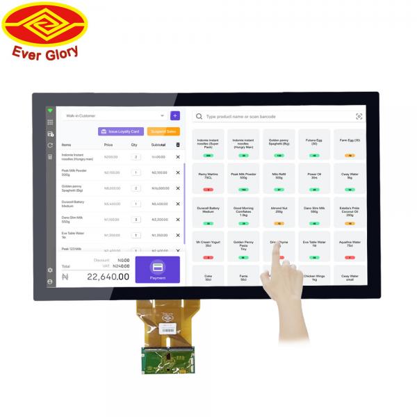 Quality 27 Inch Industrial Touch Screen Display Panel IP65 Waterproof For Business / Industrial for sale
