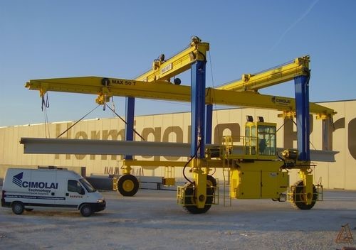 Quality 100T Rubber Tyre Mounted Gantry Crane With ISO CE SGS Certification for sale