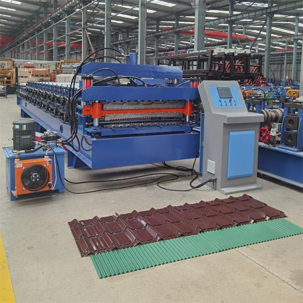 Quality Steel Coil Trapezoidal Roof And Corrugated Roof Double Layer Roll Forming for sale