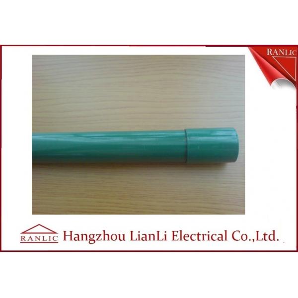 Quality Steel PVC Coated Electrical Conduit Pipe C/W Coupling & Plastic Cap 3.05 Meters for sale