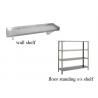 China Stainless Steel Kitchen Shelves Adjustable Height Solid Floor Standing Wall Shelves factory
