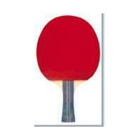 China 5 Star Table Tennis Bats 5 Layers Blade 1.8 Mm Orange Sponge With Blue Line Color Handle factory