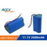China 18650 11.1V 2600mAh li-ion battery pack with pcm protection factory