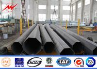 China 15M Galvanized Steel Poles With 1mm - 30mm Thickness For Electrical Line factory