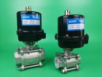Buy cheap 2 Way Electric Ball Valve With Air Operated Pneumatic Actuator from wholesalers