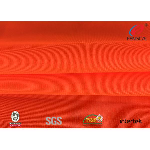 Quality Safety Vest Orange Reflective Fabric Fluorescent Material Fabric For Garment for sale