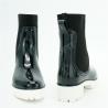 China PVC Rain Footwear For Ladies , Anti Slip Black Ankle Rain Boots factory