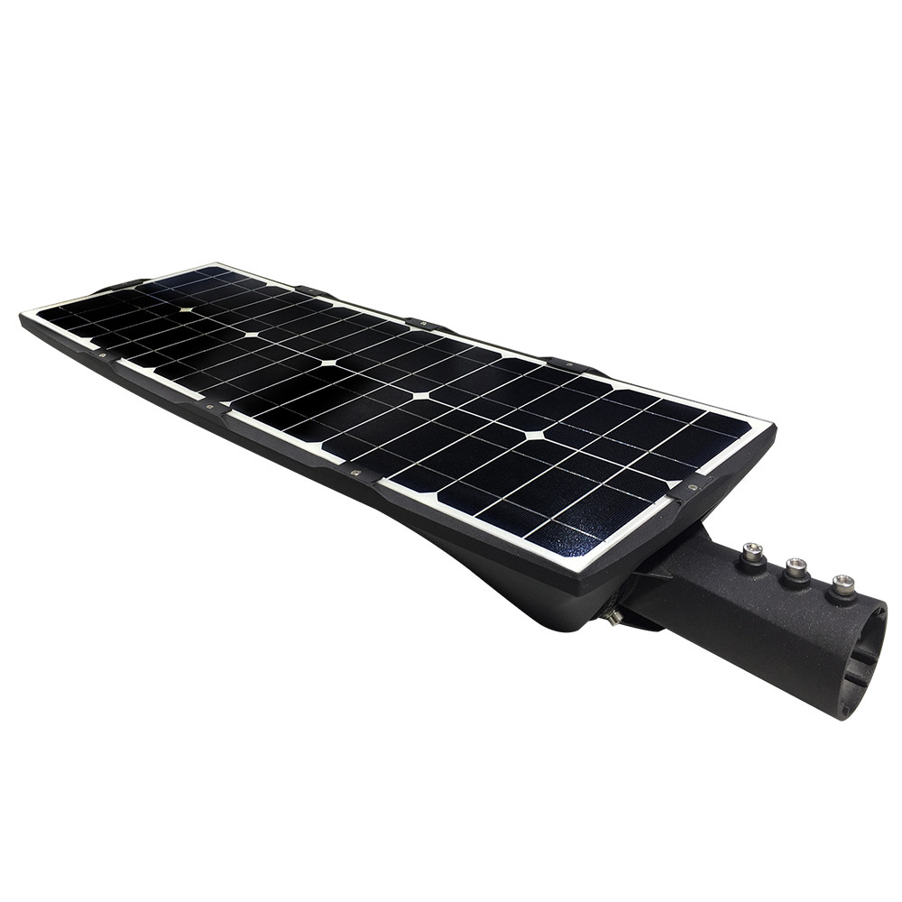 China All In One Solar LED Street Light Sunpower Solar Panel Phosphate Lithium Battery for sale