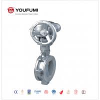 Quality CF8 Gear Operated Butterfly Valve , PN6 Ss 304 Butterfly Valve Paper Making Use for sale