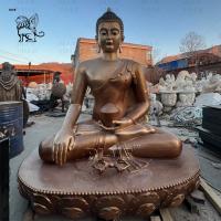 China Bronze Buddha Statues Copper Brass Large Sitting Zen Budda Sculpture Metal Religious Antique Customized factory