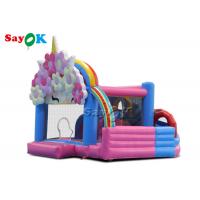 China Sayok Flower Theme Inflatable Bouncing Trampoline With Slide Inflatable Bounce House Bouncing Jumpers factory