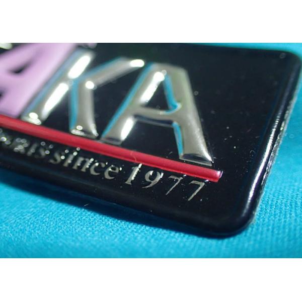 Quality High-Frequency Patch With Embossed Logo , Customized 3D Effect TPU Heat Transfer for sale