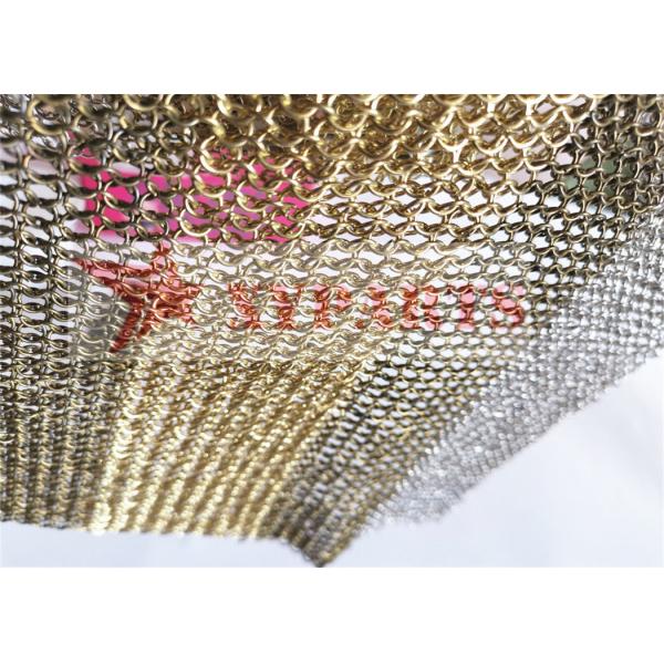 Quality Nickel Plating Mesh Curtain In Small Round Ring for sale