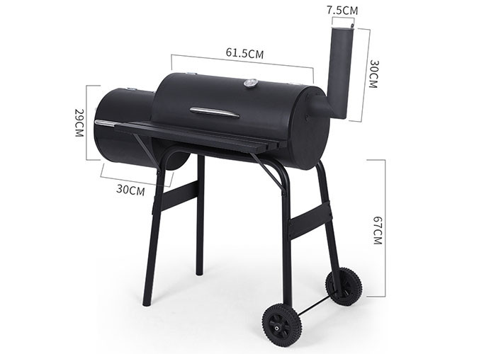 China Barrel Mother And Son OEM Charcoal Bbq Stove Trolley for sale