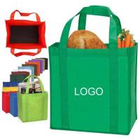 China Custom Logo Printed Reusable Tote Ecobag Non Woven Fabric Shopping Bag factory