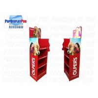 China LED Lighting Poster POS Shelf Display Stands 4 Shelving Holding Strength 100KGS For Milk factory