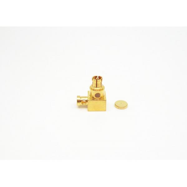 Quality 50Ohm Female Right Angle SMPM RF Connector Gold Plated Coaxial Mini SMP for sale