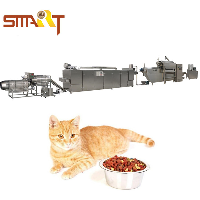 China Automatic Dry Dog Food Making Machine 1000kg/8hr Pet Food Production Line factory