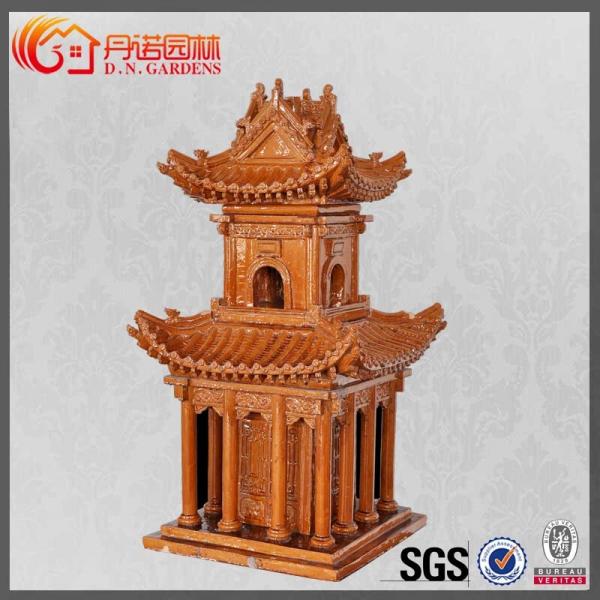 Quality Buildings Roof Ridge Ornaments Golden Small Gazebo Chinese Roof Decoration for sale