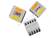 China rgbww+w cct dimable led chip 5050 5in1 rgbwww smd led factory
