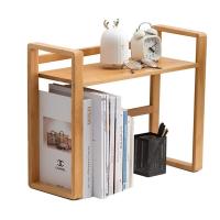 China Compact Bamboo Desktop Bookshelf Desk Organizer Shelf And Display Rack With Book Ends factory