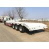 China Three Axle Lowbed 80 Ton 120 Ton 50T Low Bed Semi Trailer factory