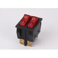 China 6 Pins Boat Rocker Switch , T110 Lighted Rocker Switch 50000 Cycles Electrical Life for sale