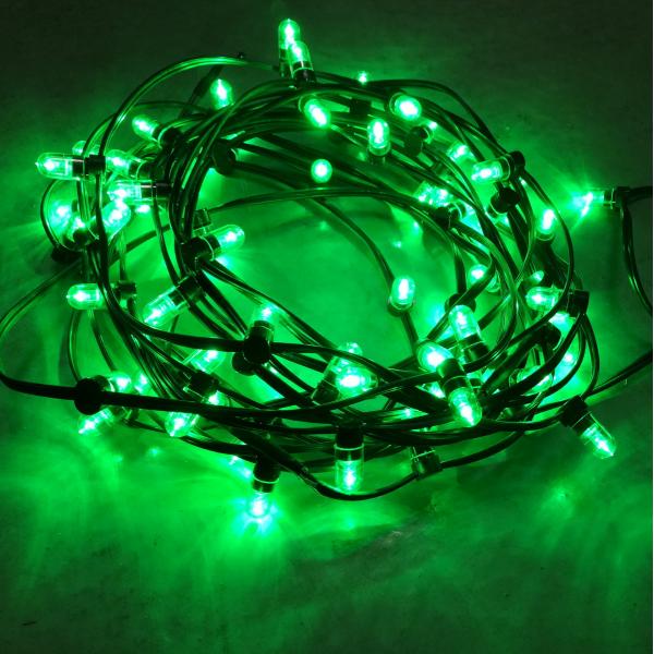 Quality Outdoor Decorative Christmas Tree Light String 100m 666leds 12V LED Clip Lights green lights for sale