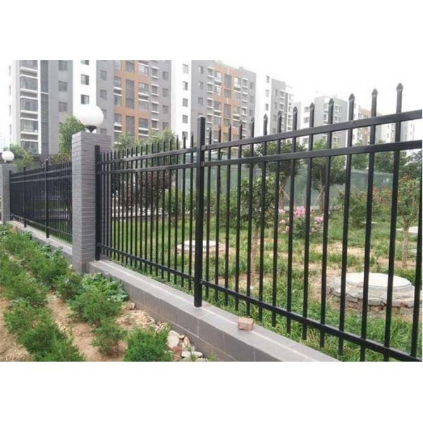 Quality Full Galvanization Tubular Steel Fence 65*65mm Metal Rod Fence for sale