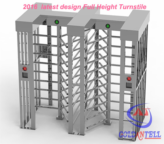 Quality Two door access Prison Full Height turnstile security gates RFID card and Fingerprint Control for sale